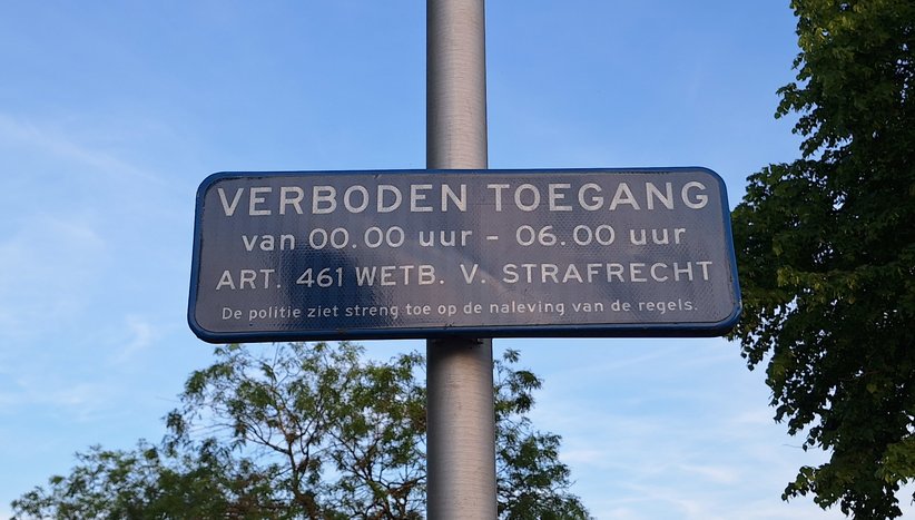 Verbodsbord_reeshofpark