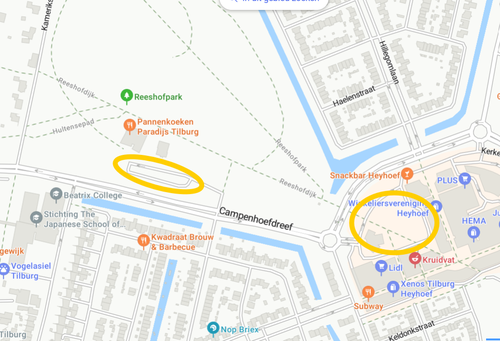 parkeerplaatsen reeshofpark